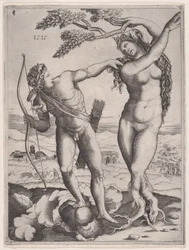 Apollo a Daphne, datováno 1515., datováno 1515.