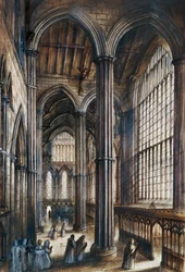Fountains Abbey, c12. století, c1960
