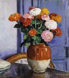 Kytice zinií (Bouquet de Zinias)