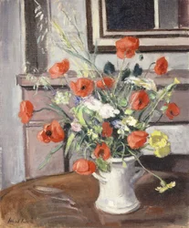 Váza s máky; Vase de Coquelicots