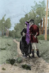 Ilustrace románu „Madame Bovary“ od Gustava Flauberta (1821-1880). Ilustrace Albert Fourie (1854-1937).