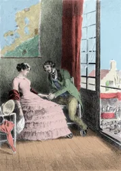 Ilustrace románu „Madame Bovary“ od Gustava Flauberta (1821-1880). Ilustrace Albert Fourie (1854-1937).