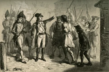 Guvernér Tryon and the Regulators, 1877.