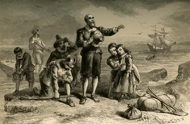 Přistání poutníků, 1877.