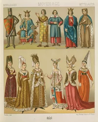 "Le Costume Historique" (Úplná historie kostýmů) od Auguste Racinet, svazek IV