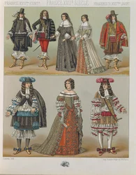 "Le Costume Historique" (Úplná historie kostýmů) od Auguste Racinet, svazek V