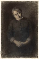 Portrét spící ženy umělce (Marie Guilloux)
