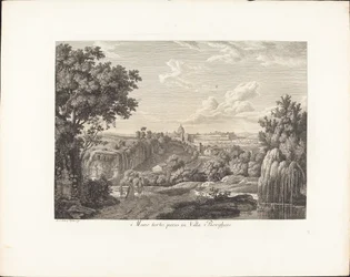 Špatná zeď, pořízená ve vile Borghese