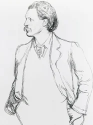 Portrét George Gissinga, anglického spisovatele