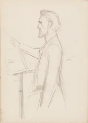 Robert Kajanus, skica k portrétu