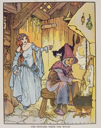 Princezna navštěvuje čarodějnici z 