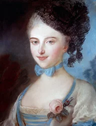 Portrét Laure Sallambier, matky Balzaca (1778-1854), matky Honore de Balzac. Pastelový obraz od Alberta Ernesta Carrier Belleuse (1824-1887)
