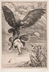 Ganymede je unesen orlem