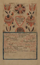 Pa. Německý rodný list, c. 1936.