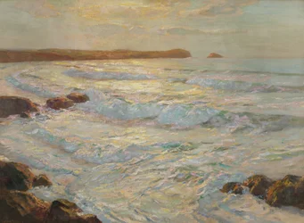 Letní moře, Newquay, Cornwall, kolem roku 1920