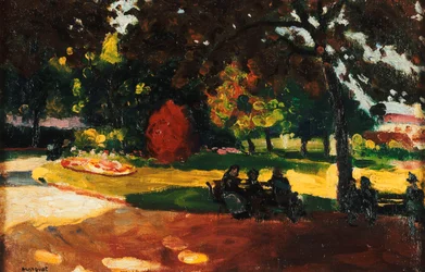 V parku; Au Jardin Public, kolem roku 1904 (olej na plátně)