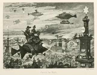 Paříž v noci, dvacáté století, 1880