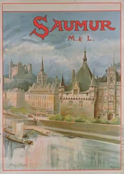 Plakát Saumur (barevný lito)