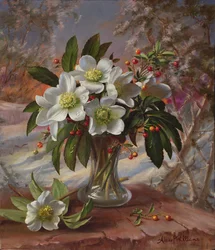 A296 Květiny v zimní záři (panel)