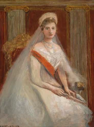 Portrét carevny Alexandry Fjodorovny z Ruska 1872-1918, manželky cara Mikuláše II.