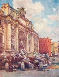 Fontána di Trevi, c1905
