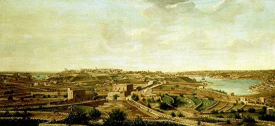 Pohled na Vallettu, Malta