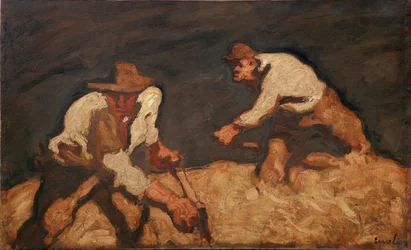 Ženci v blížící se bouři, 1912