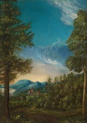 Krajina s hradem, kolem 1525