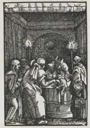 The Fall and Redemption of Man: Joachims Offering Rejected by High Priest, c. 1515.