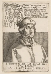 Kardinál Albrecht Braniborský, 1519.