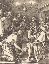 Kristus myl nohy učedníkům, pravděpodobně c. 15091510.