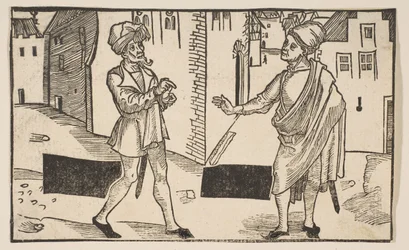Hecyra, z komedie Terence, dotisk z 19. století.n.d.