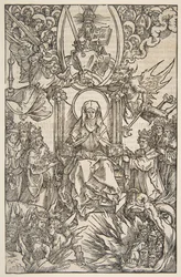 Ilustrace z Revelations Sancte Birgitte, Koberger Norimberk 1502 Německý Text.n.d.