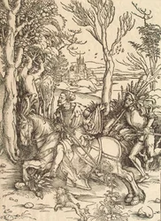 Rytíř a Lansquenet, c1497.