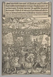 Anglický Maxmilián a Jindřich VIII., deska 22 z Historických scén ze života císaře Maxmiliána I. z Vítězného oblouku