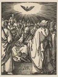 Letnice, z The Small Passion, ca. 1510.