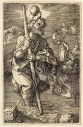 Svatý Kryštof obrácený doprava