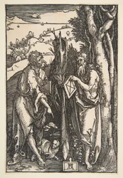 Svatý Jan Křtitel a svatý Onuphrius, ca. 1503.