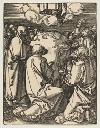 Nanebevstoupení, od Malé vášně, ca. 1510.