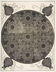 Šestý uzel. Prokládaný rondel se sedmi věnci, 1521 dříve.