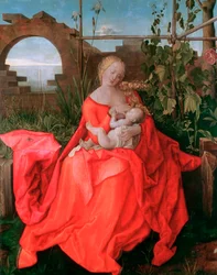 Panna Maria s dítětem, Madona s kosatcem, 1500-1510