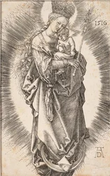 Panna s hvězdnou korunou a žezlem, 1516.