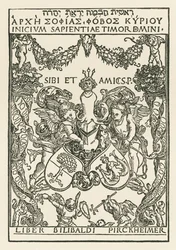 Knihtisk Willibalda Pirckheimera, asi 1502 (dřevoryt)