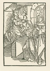 Ilustrace na titulní straně knihy " Oratio Cassandre Venete "