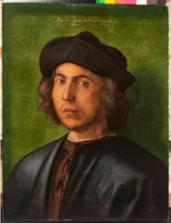 Portrét mladého muže Malba Albrechta Durera (1471-1528) 1506 Genes, Musei di Strada Nuova