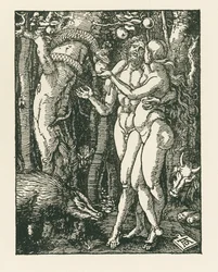 Pád člověka, asi 1510 (dřevoryt)
