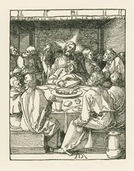 Poslední večeře, asi 1508-09 (dřevoryt)