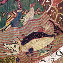 Stvoření, detail oddělení země a vody