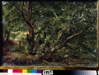 "Stromy řeky"" Obraz Alexandra Ivanova (1806-1858) 1837 Státní ruské muzeum, Petrohrad