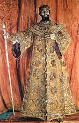 Fjodor Šaljapin jako Boris Godunov v Musorgského Borisi Godunovovi
